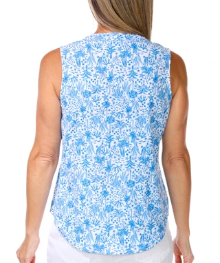 Thumbnail 2: REEL LEGENDS Petite Outdoor Sleeveless Woven Top 