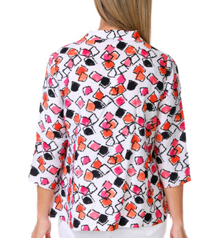 Thumbnail 2: Erin London Petite Button Front Top 