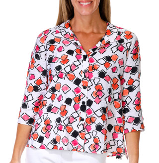 Thumbnail 1: Erin London Petite Button Front Top 