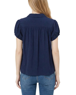 Thumbnail 3: Ny Collection Women's Solid Ruched Cap Sleeve Top 
