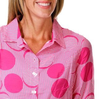 Thumbnail 3: Erin London Petite Button Front Top 