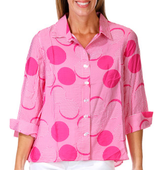 Thumbnail 1: Erin London Petite Button Front Top 