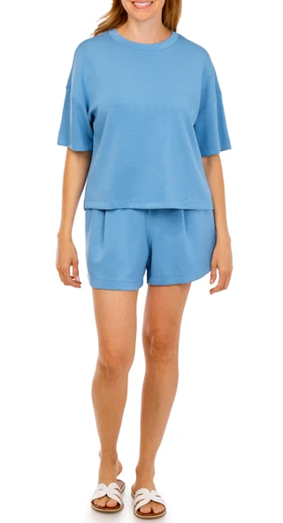 Thumbnail 3: RBX Women's Short Sleeve Athleisure Oversized  Top 