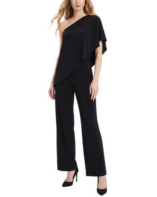 Thumbnail 1: Ny Collection Petite Knit Cape Top Jumpsuit 