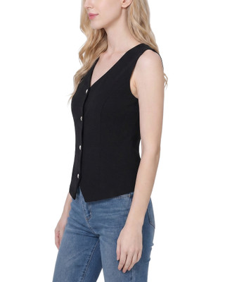 Thumbnail 2: Ny Collection Women's Sleeveless V Neck Vest 