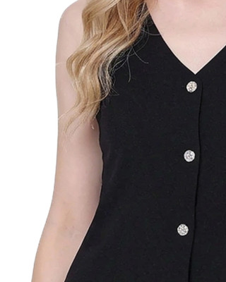 Thumbnail 3: Ny Collection Women's Sleeveless V Neck Vest 