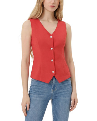 Thumbnail 1: Ny Collection Women's Sleeveless V Neck Vest 
