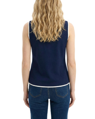 Thumbnail 2: Ny Collection Women's Contrast Edge Sleeveless Vest 