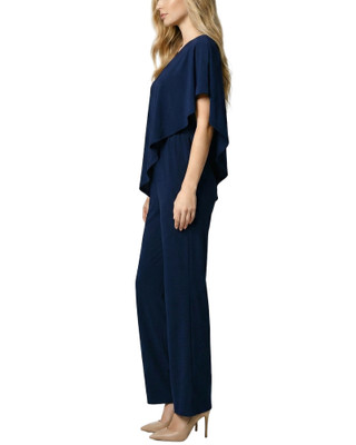 Thumbnail 2: Ny Collection Women's Knit Cape Top Jumpsuit 