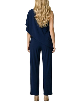 Thumbnail 4: Ny Collection Women's Knit Cape Top Jumpsuit 