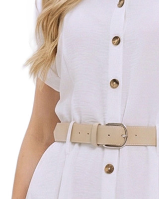 Thumbnail 3: Ny Collection Women's Solid Belted A-line Dress 