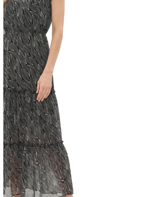 Thumbnail 3: Ny Collection Petite Floral Tiered Midi Dress 