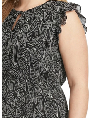 Thumbnail 3: Ny Collection Plus Floral Tiered Midi Dress 