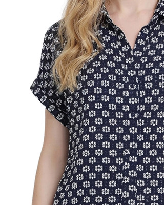 Thumbnail 4: Ny Collection Petite Lace Short Sleeve Top 