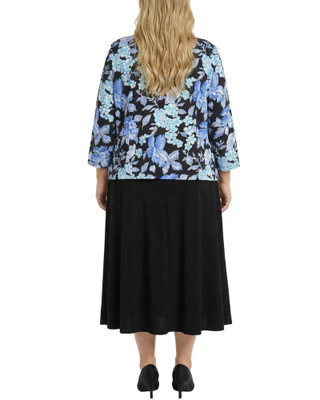 Thumbnail 2: Ny Collection Plus Jacket & Dress Set 