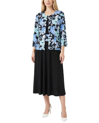 Thumbnail 1: Ny Collection Women's Jacket & Dress Set 