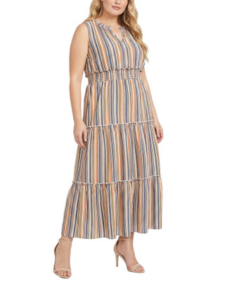 Thumbnail 1: Ny Collection Plus Crinkled Maxi Dress 