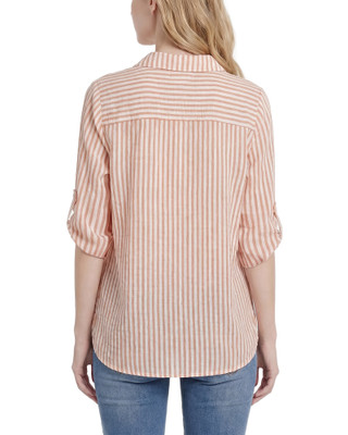 Thumbnail 2: Ny Collection Women's Striped Button Down Top 