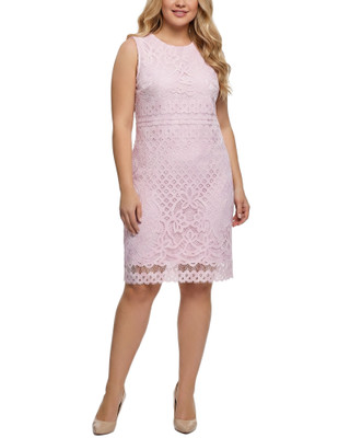Thumbnail 1: Ny Collection Plus Lace Sleeveless Sheath Dress 