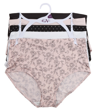 Thumbnail 1: Gloria Vanderbilt Women's Plus 5 Pk Brief Panties  