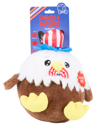 Thumbnail 2: Posh Paws 11 in Americana Eagle Squeaker Dog Toy 