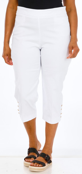 Thumbnail 1: Zac & Rachel Women's Plus Pull On Capris  