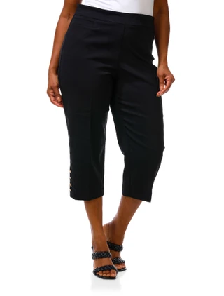 Thumbnail 1: Zac & Rachel Women's Plus Pull On Capris  