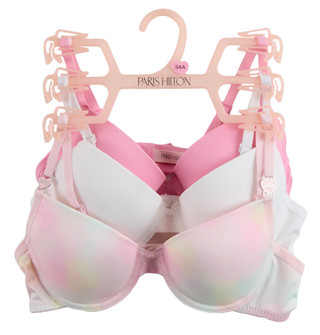 Thumbnail 2: Paris Hilton Girls 3 Pk Padded Enhanced Support Bras 