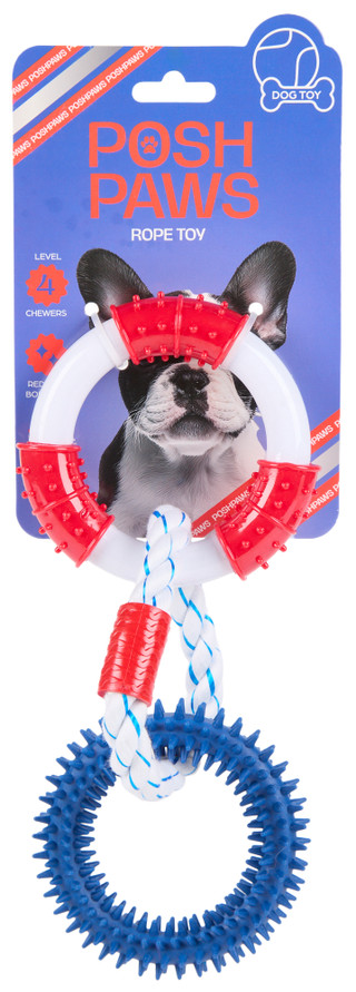 Thumbnail 1: Posh Paws Americana 3 Ring Rope Toy for Dogs 