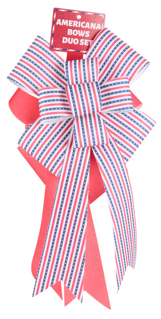Thumbnail 1: Tanya Creations 2 Pk Large 24 in Americana Bows 