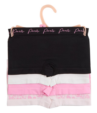 Thumbnail 4: Paris Hilton Girls 4 pk Seamless Boyshort Panties  