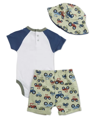 Thumbnail 2: Wrangler Baby Boys 3 Pc Creeper Set 