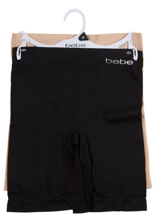 Thumbnail 1: Bebe Women's 2 Pk Seamless Shapewear Shorts  