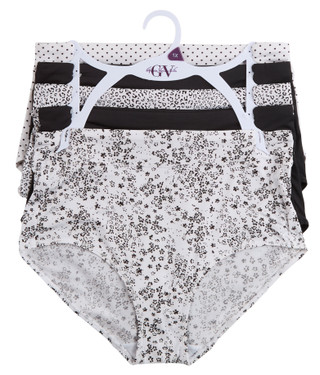 Thumbnail 1: Gloria Vanderbilt Women's Plus 5 Pk Microfiber Brief Panties  
