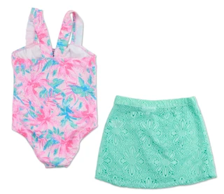 Thumbnail 2: BMAGICAL Girls 3 Pc Swimsuit Set 