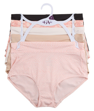 Thumbnail 1: Gloria Vanderbilt Women's 5 Pk Microfiber Brief Panties  