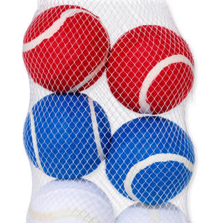 Thumbnail 4: Posh Paws 8 Pk Americana Tennis Balls for Dogs 