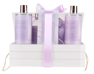 Thumbnail 2: Manna Kadar 10 Pc Large Lavender Bath & Body Gift Set with Tray 