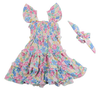 Thumbnail 2: Little Lass Girls 2 Pc Dress Set 