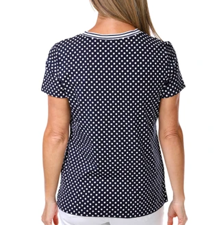 Thumbnail 2: Nautica Women's Short Sleeve V-Neck Top 