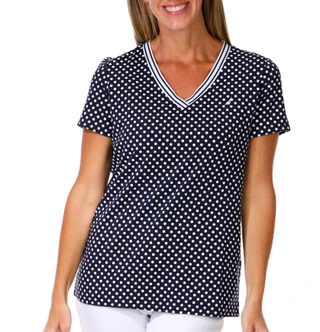 Thumbnail 1: Nautica Women's Short Sleeve V-Neck Top 