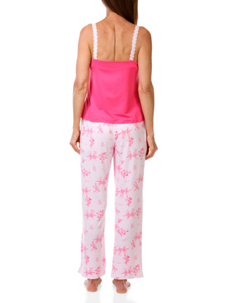 Thumbnail 3: Aeropostale Juniors 2 Pc Lace Trimmed Tank & Pants Pajama Set 