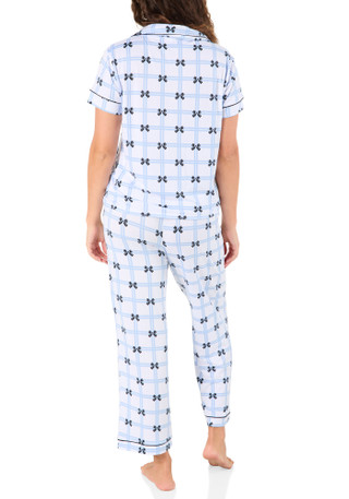 Thumbnail 2: Sugar Juniors 2 Pc Boxes & Bows Pajama Pants Set 
