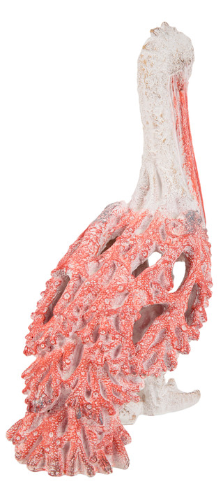 Thumbnail 2: Deco March 10x14 Red Fossil Resin Pelican Figurine 