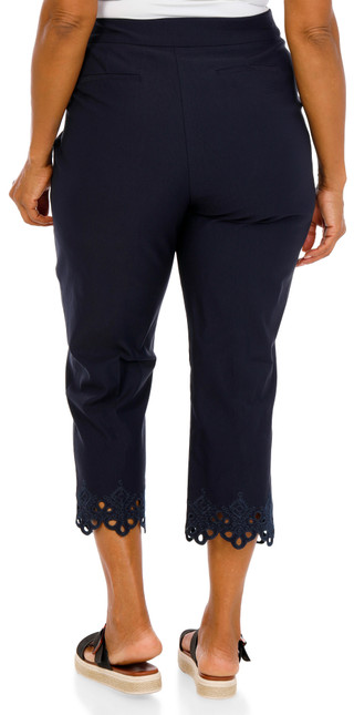Thumbnail 2: Philosophy Women's Plus Eyelet Hem Pull On Capris  