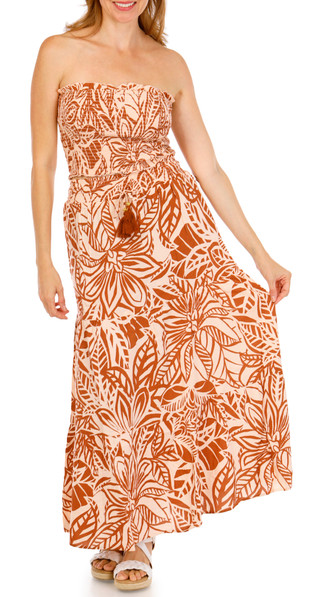 Thumbnail 2: Club Z Women's Print Tube Top Skirt Set 