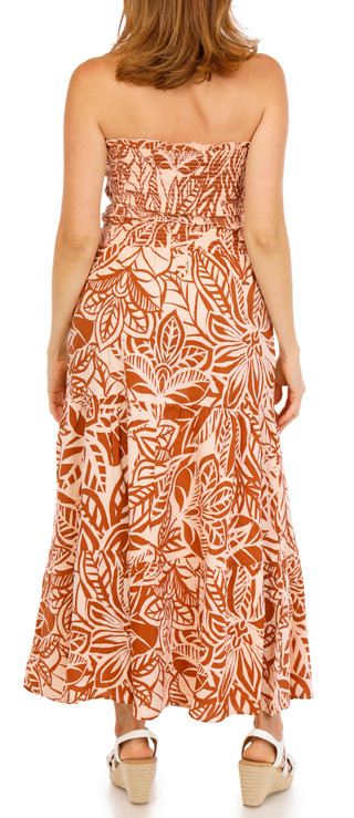 Thumbnail 3: Club Z Women's Print Tube Top Skirt Set 