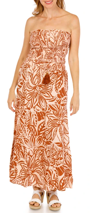 Thumbnail 1: Club Z Women's Print Tube Top Skirt Set 