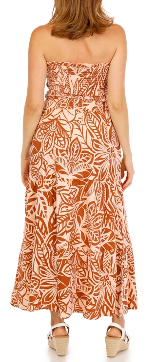 Thumbnail 2: Club Z Women's Print Tube Top Skirt Set 