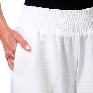 Thumbnail 2: Cisono Juniors Smocked Waist Flowy Beach Pants 